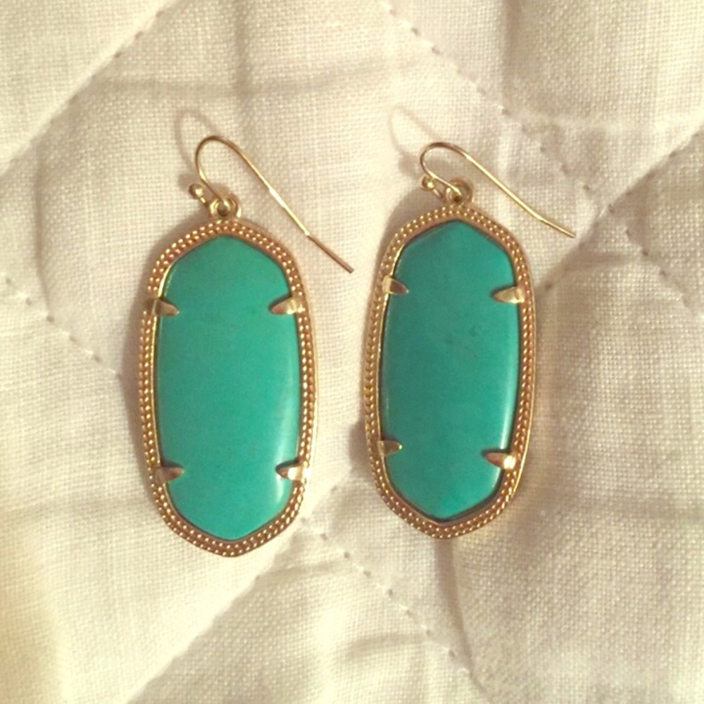 Kendra Scott Teal Danielle Earrings